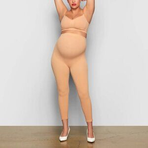 SKIMS Maternity Solutionwear Tight Shapewear Legging Ochre S/M